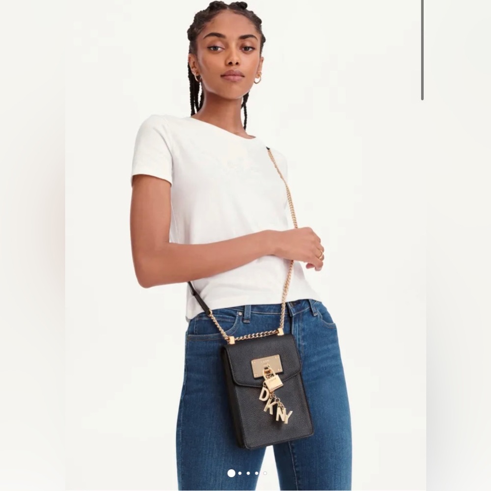 DKNY Elissa North South Leather Crossbody Bag